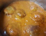 Foto del paso 8 de la receta: Albóndigas con carne de pavita y pasta corta en salsa de almendras y pecanas, cremosita🇵🇪