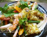 รูปขั้นตอนการทำที่ 4 ของ ปูม้าผัดพริกขี้หนู