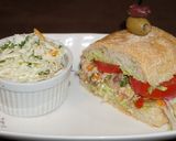 Foto del paso 5 de la receta: Sándwich de ensalada de jurel en pan chapata