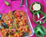 A picture of step 5 of Creamy capsicum sabji.