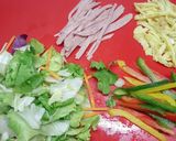 Hình bước làm 2 của món Phở trộn