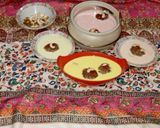 A picture of step 13 of Gulab jamun with Rabri rose flavour and in butter scotch, vanilla, rajbhog flavour.