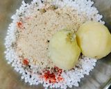 A picture of step 1 of Sabudana Vada.