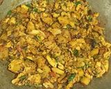 A picture of step 6 of Mushroom potato stir-fry in mustard paste.