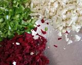 A picture of step 1 of Pav bhaji.