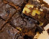 A picture of step 3 of Dark chocolate mirin brownies (flourless, dairy and oil free).