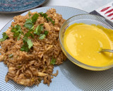 Foto del paso 4 de la receta: Arroz chaufa de pollo con crema de ají amarillo 🌶🌶🌶
