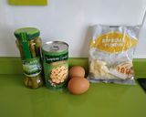 Foto del paso 1 de la receta: Revuelto de ajetes, trigueros, champiñones y queso