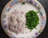 A picture of step 2 of Arrowroot mix thalipeeth with white butter.