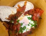 A picture of step 5 of Shakshuka.