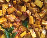 A picture of step 3 of Elephant foot yam fry.
