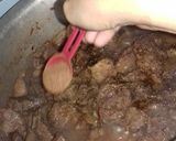 A picture of step 3 of Beef liver, Kidney, fat, meat Masalay wale.