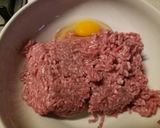 A picture of step 1 of Pork and beef cheese burger alla Fluffy.