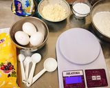 A picture of step 1 of Condensed Milk Pineapple Cakes.