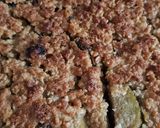 A picture of step 6 of Rhubarb and raisin oat slices.