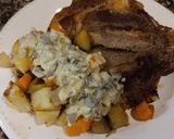 Foto del paso 6 de la receta: Verduras al horno con salsa de puerro y champiñones 🍄🟫