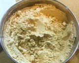 A picture of step 5 of Sprouted Foxtail millet/Thinai laddu.