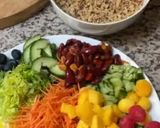 Une image de l'étape 5 de 🥒🌶️Pokebowl🪹🍃sucré🫐🥝 salé 🍒🥕🥑.