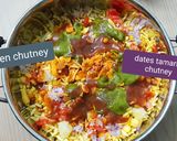 A picture of step 3 of Bhel puri.
