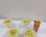 A picture of step 4 of Mango firni ramzan special.