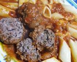Foto del paso 9 de la receta: Fideos con salsa de albóndigas de carne! 🍲😁😋