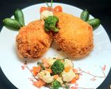 Hình bước làm 4 của món Rau củ chiên xù và salad rau củ