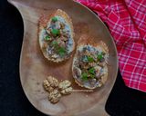 A picture of step 5 of Creamy Walnuts & Mushrooms on Toast.