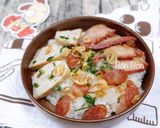 Hình bước làm 4 của món Xôi Xá Xíu