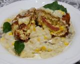 A picture of step 4 of Cordon bleu #mycookbook.