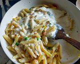 A picture of step 5 of Penne Pasta in Bechamel Sauce.
