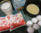A picture of step 1 of Créme caramel.