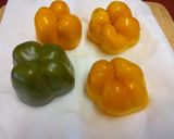 A picture of step 1 of Lee's Stuffed TexMex Bell Peppers.