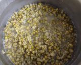 A picture of step 2 of Whole moong curry (no onion no garlic).