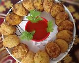 A picture of step 7 of Appe golgappa.