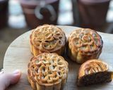 Hình bước làm 9 của món Bánh trung thu nhân thập cẩm chà bông