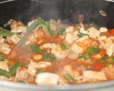 Foto del paso 5 de la receta: Guisado Mexicano Pollo con ejotes y espinacas