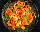A picture of step 3 of Lacha pyaaz.