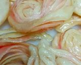 A picture of step 14 of Rose khaja.