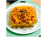 A picture of step 8 of Muri Ghonto: Bengali Yellow Rice with Fish Head.