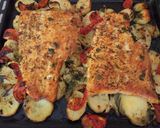 Foto del paso 8 de la receta: Salmón asado con patatas