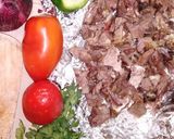 A picture of step 1 of Wet Fry Mbuzi choma.