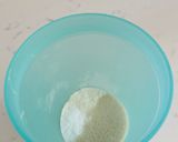 A picture of step 1 of No egg/semi vegan pancakes.