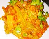 A picture of step 3 of Veg butter jalfrezi.