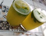 A picture of step 4 of Mint lemon cooler.