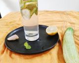 A picture of step 5 of Lemon Cucumber Detox Drink.