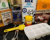 Foto langkah ke 1 dari resep Homemade Iced Cinnamon Mocha Latte (Low Caffeine).