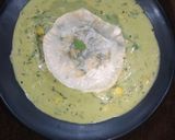 A picture of step 5 of Ravioli in pesto sauce.