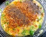 A picture of step 1 of Chicken tikka Omelet.