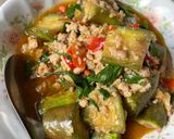 รูปขั้นตอนการทำที่ 4 ของ ผัดมะเขือยาวใส่หมูสับ