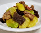皇帝豆木耳炒肉的食譜步驟7照片